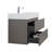 Rosehill Wall Mounted Single Bathroom Vanity with Engineered Stone Top-988716767-988716766