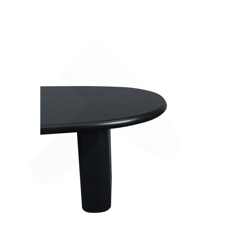 51'' Tapered Tabletop Coffee Table, Antique Black