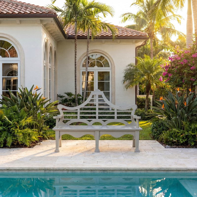 Bay Lake Garden Bench, Khaki