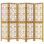 Charnique 180 cm W 5 - Panel Solid Wood Folding Room Divider-2069364682
