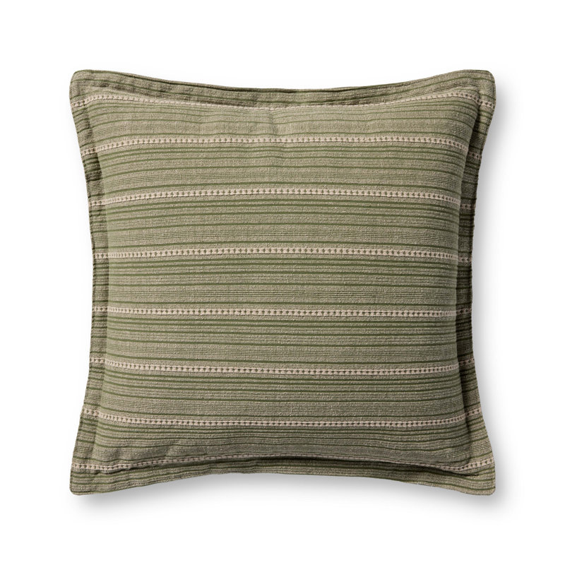 Chris Loves Julia Howie Throw Pillow, Green, 22"H x 22"W, Square
