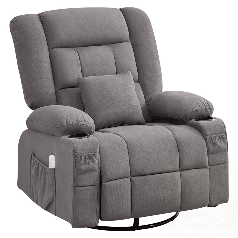 Fauteuil inclinable de massage à bascule de massage avec pétrissage 3D à 4 points, chaleur et charge USB pour un confort et une détente ultimes