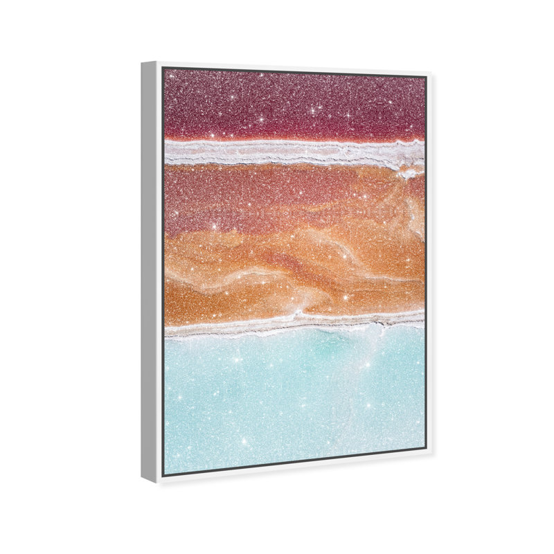 Surreal Coast Print by Oliver Gal, 11"H x 16"W, White Floater Frame