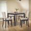 Ensemble de salle à manger moderne en bois - table carrée et 4 chaises rembourrées?-1166033187