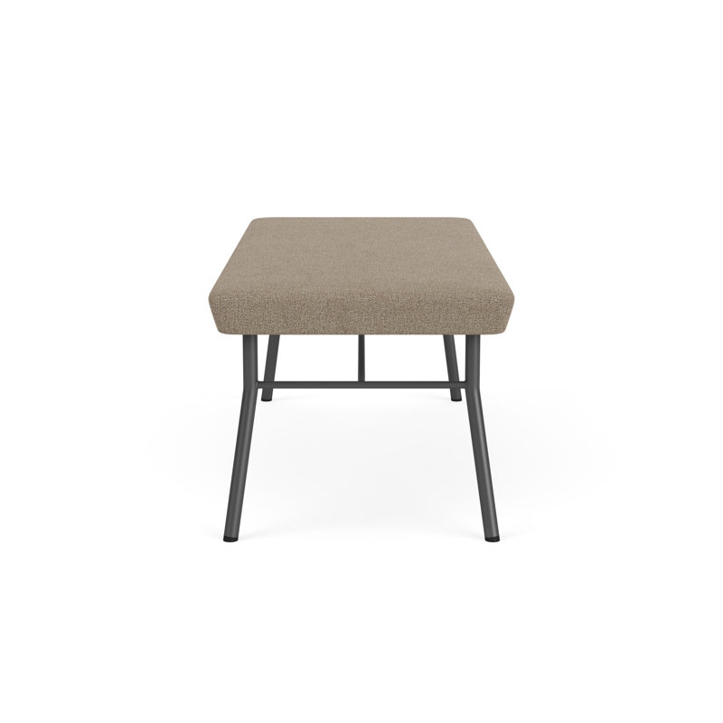 Banc en métal 2 places Chat, Gris anthracite, Limon Archetype