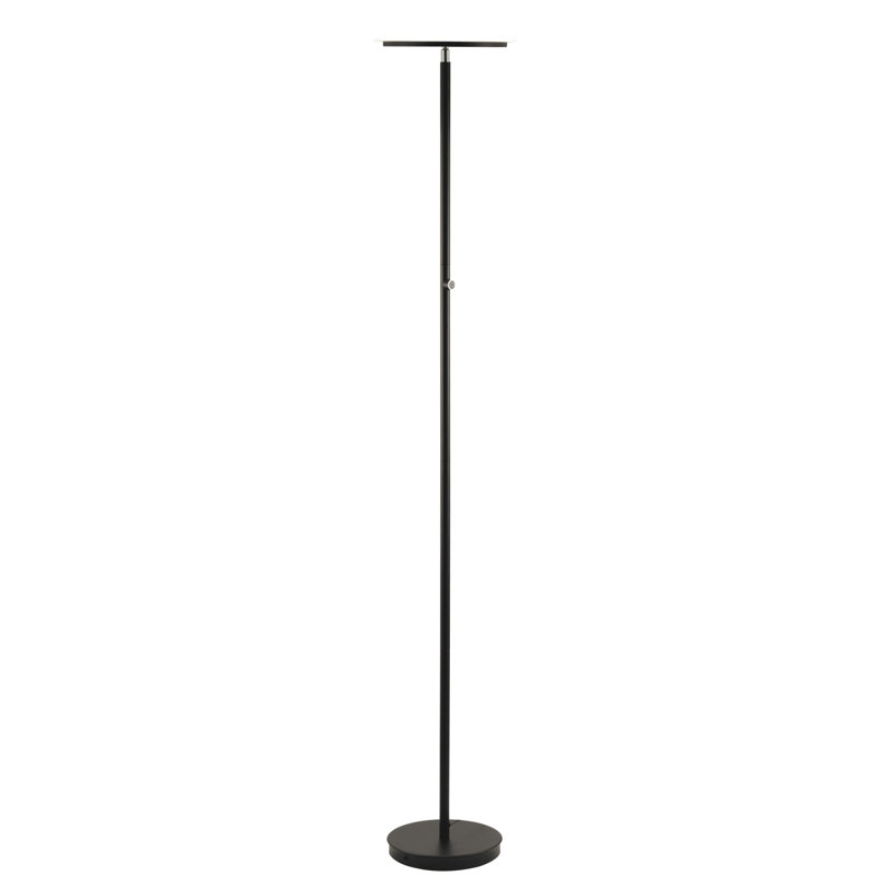 Lampe sur pied 70 po Hornung, Noir