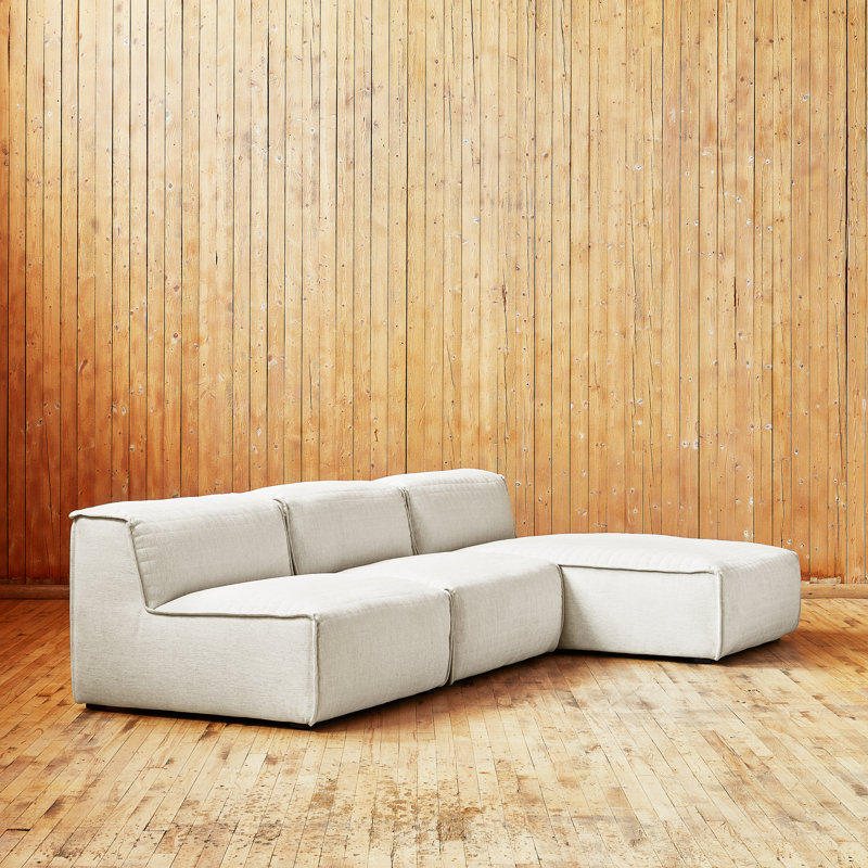 Nexus Modular 3-Pc Sectional, Thea Moonstone