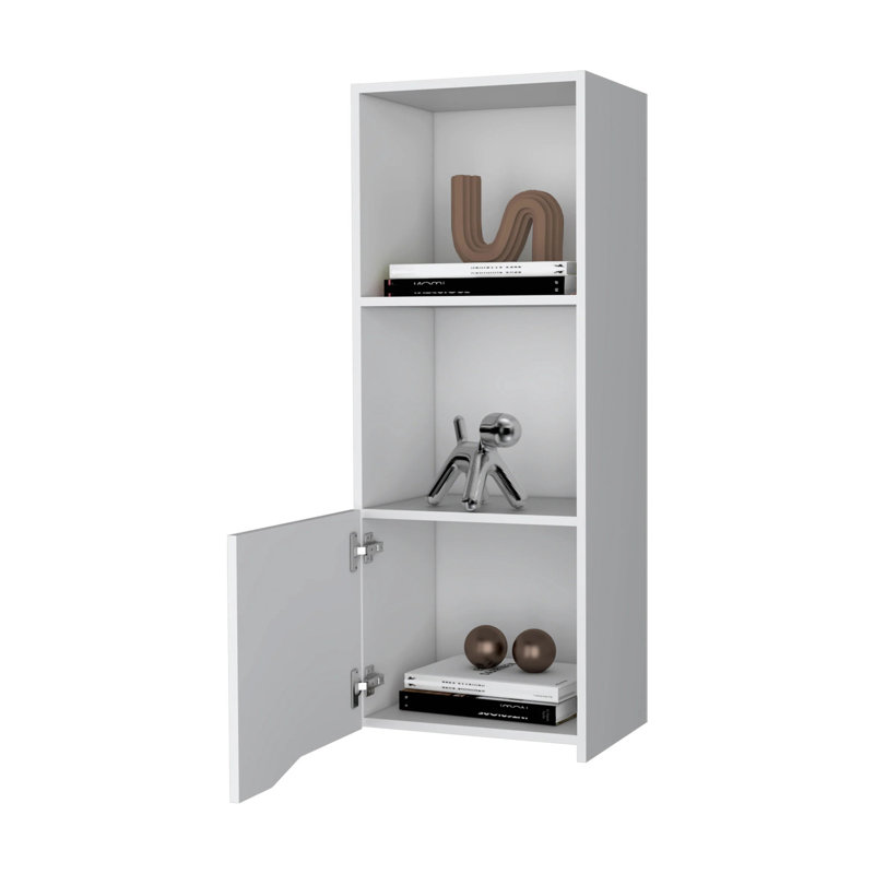 Armoire murale blanche avec rangement pratique, Blanc