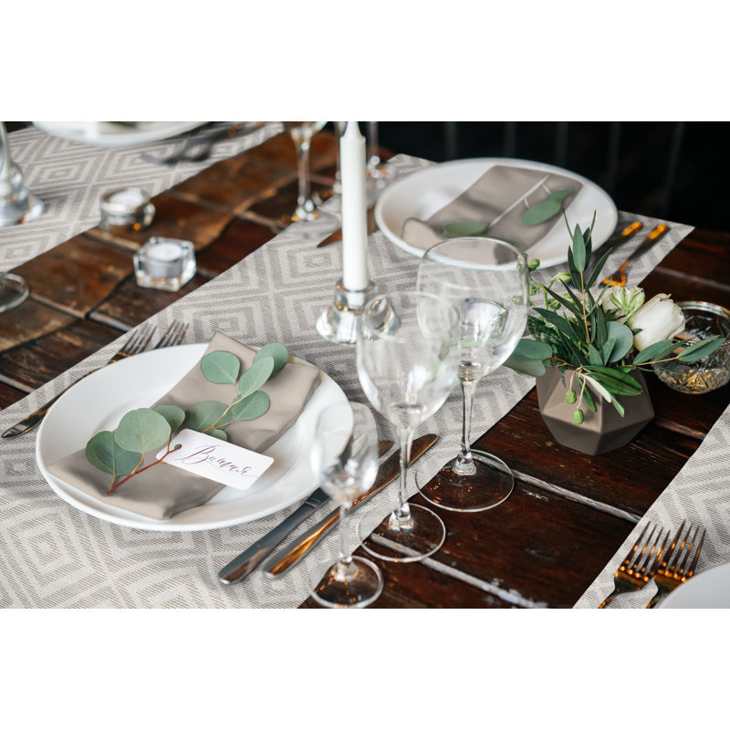 Skylar Dining Linens, 130cm W x 160cm L, Brown