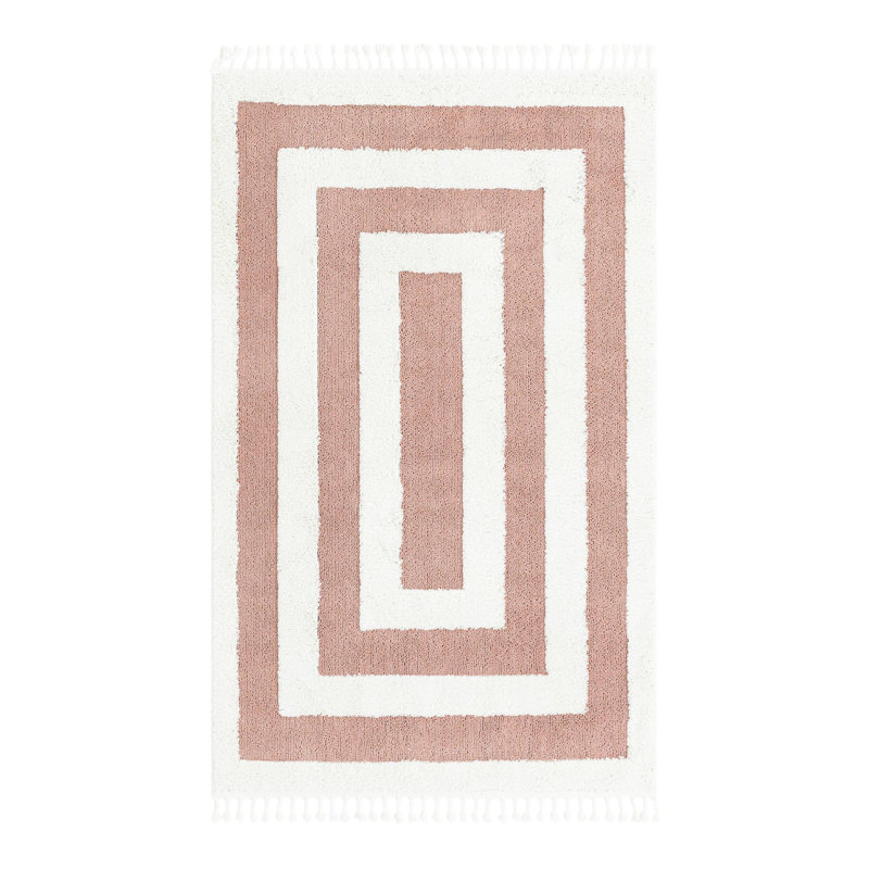 Geometric Indoor Rug, Rectangle 5'3" x 8'