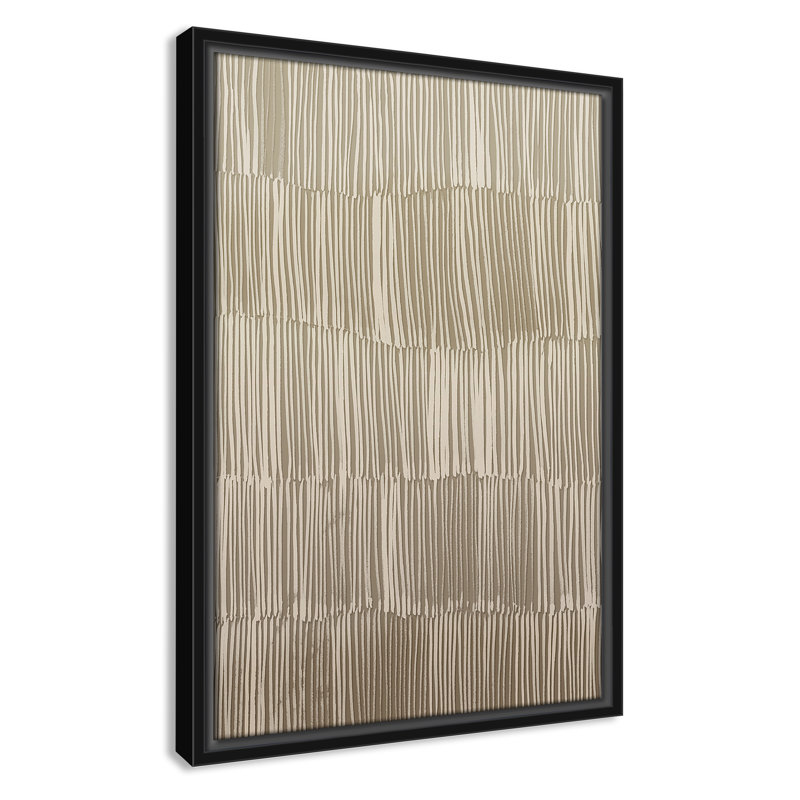 Linear Calm I Print par , Cadre flottant noir, H 19,5 po x l 13,5 po