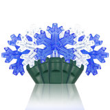 35 Light LED Snowflake String Lights