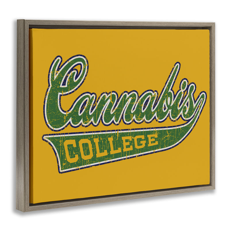Art mural sur toile flottant "Cannity College" par d'affilée supérieure / Life Is High, H 17 po x l 21 po