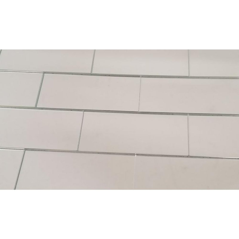 Carrelage mural décoratif de cuisine et de salle de bain de style miroir en verre de qualité diamant 3 po x 6 po Reflections