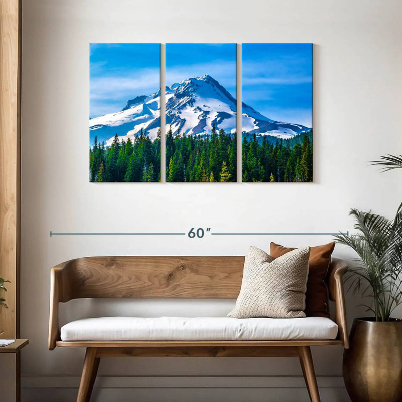 Alvord Blue Sky Over Mount Hood, 28" H x 45" W