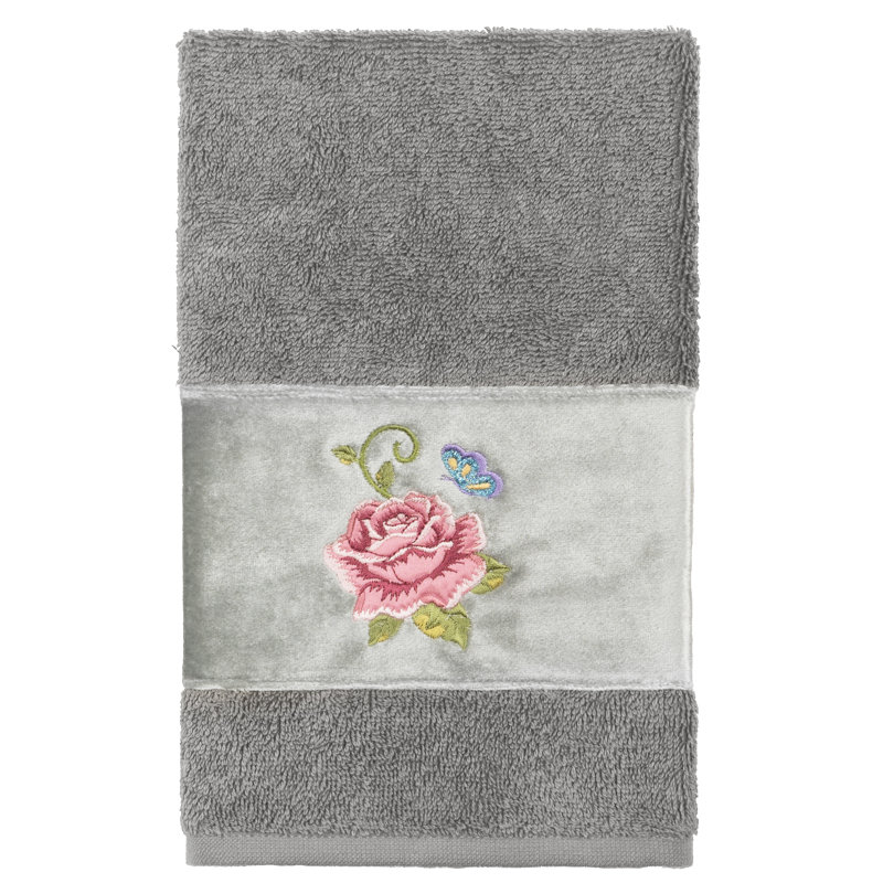 Rebecca Midweight Hand Towel, Dark Gray