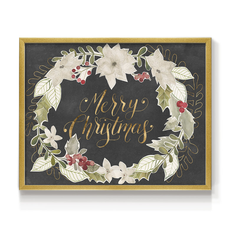 Gilded Christmas Collection A - Reproduction encadrée - Restickable, H 8 po x l 10 po
