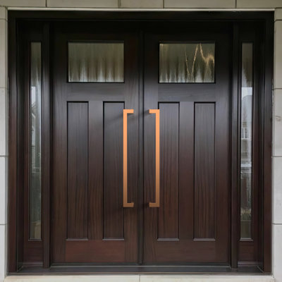 Brushed Copper Pull/Push Door Handle