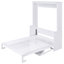 Grand lit escamotable avec tablette, blanc