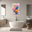 Grande art mural sur toile Wildflower, fleurs colorées, fleurs, impressions sur toile abstraites, affiche de peinture botanique moderne prête à être accrochée-111487778