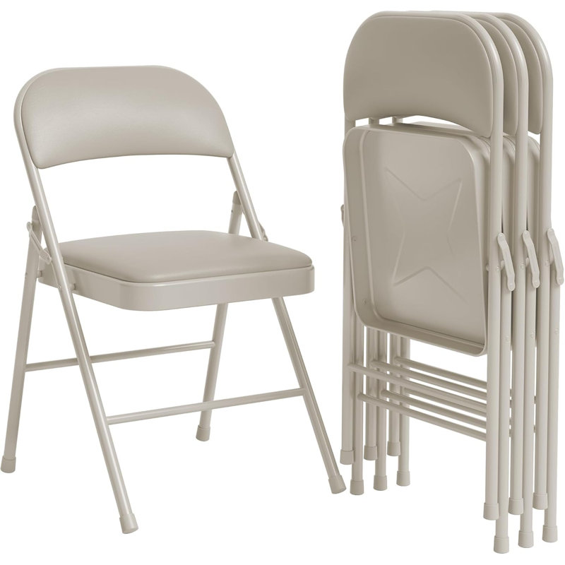 Folding Chair, Beige