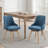 Anagnos 20.08"Seat Height Mid-Century Modern Swivel Upholstery Dining Side Chair-1350453284