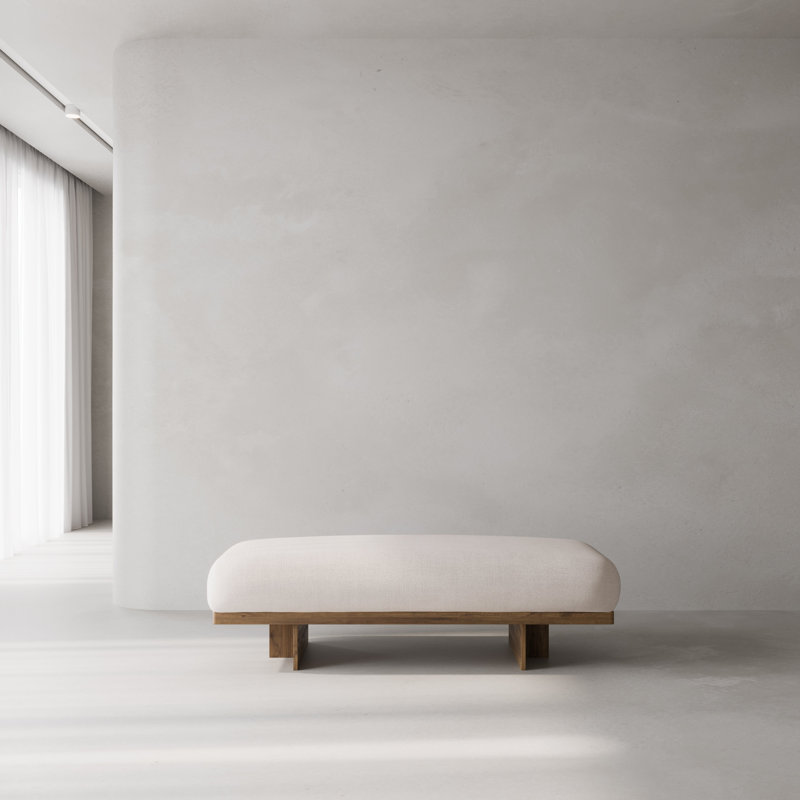 Elouise Upholstered Bench, Nevis Ivory
