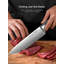 AIRPJ 17 Piece Stainless Steel Knife Block Set