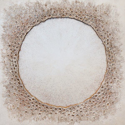 White Lunar IV Print by Beverly Fuller
