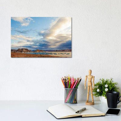 Boats On Lake Powell In The Morning by Susan Schmitz - Wrapped Canvas Gallery-Wrapped Canvas Giclée