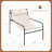 Baugus Metal Outdoor Armless Lounge Chair