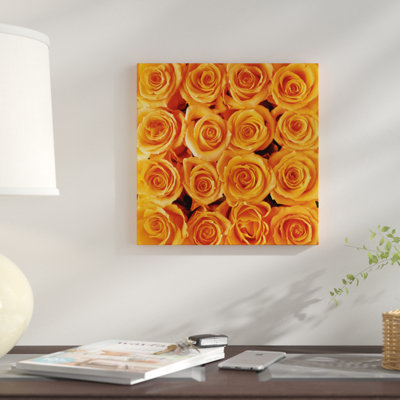 « orange rose creation », impression sur toile