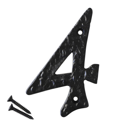 4'' H Metal House Number