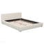 Lit double, [Revêtement beige élégant]-174701279