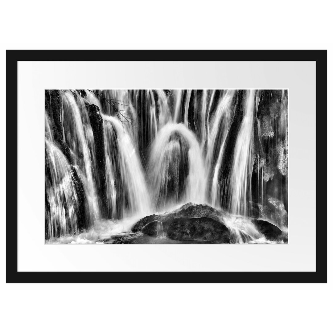 Kleiner Wasserfall Gerahmter Fotokunstdruck Poster