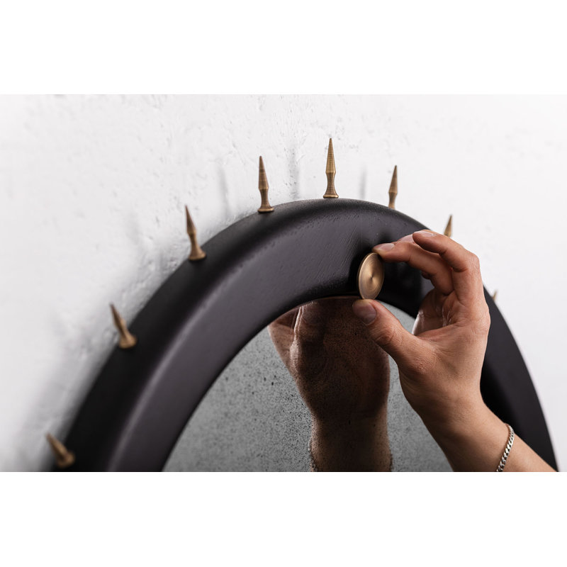 Sitiera Aged Solid Wood Mirror, Bronze
