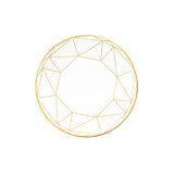 Gem Cut China Bread and Butter Plate