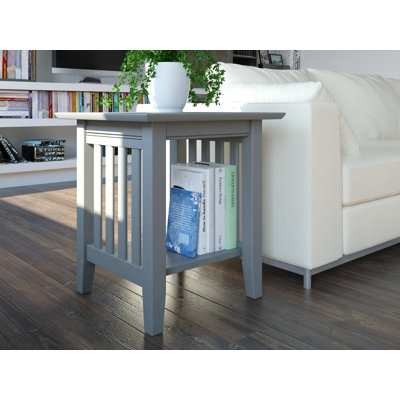 Moffett Solid Wood End Table with Storage by Laurel Foundry Modern Farmhouse