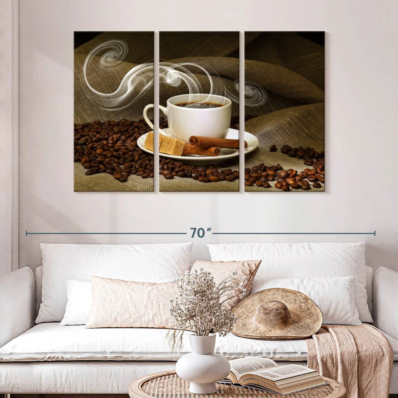 Yarlin Steaming Cinnamon Coffee, 32" H x 50" W