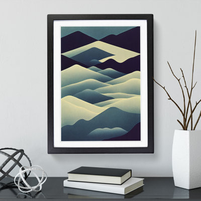 Surreal Abstract Mountain Landscape No.5 - Single Picture Frame Print
