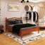 Grand lit plateforme en bois avec tête de lit en rotin et support en lattes de bois-501718162-501718167