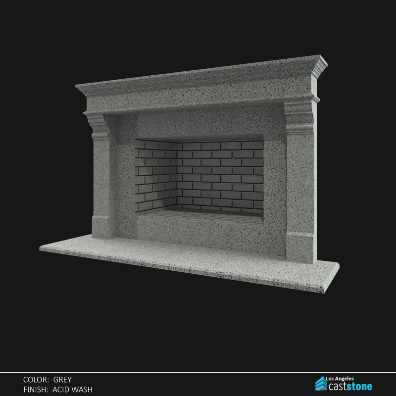 Bordure de foyer Bilanca, Gris délavé à l'acide