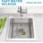 ForKitchen 15'' L Single Bowl Stainless Steel Kitchen Sink