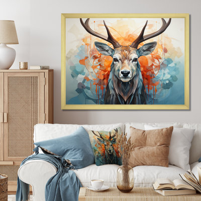 Bartruff Geometric Antelope I, reproduction d'art sur toile