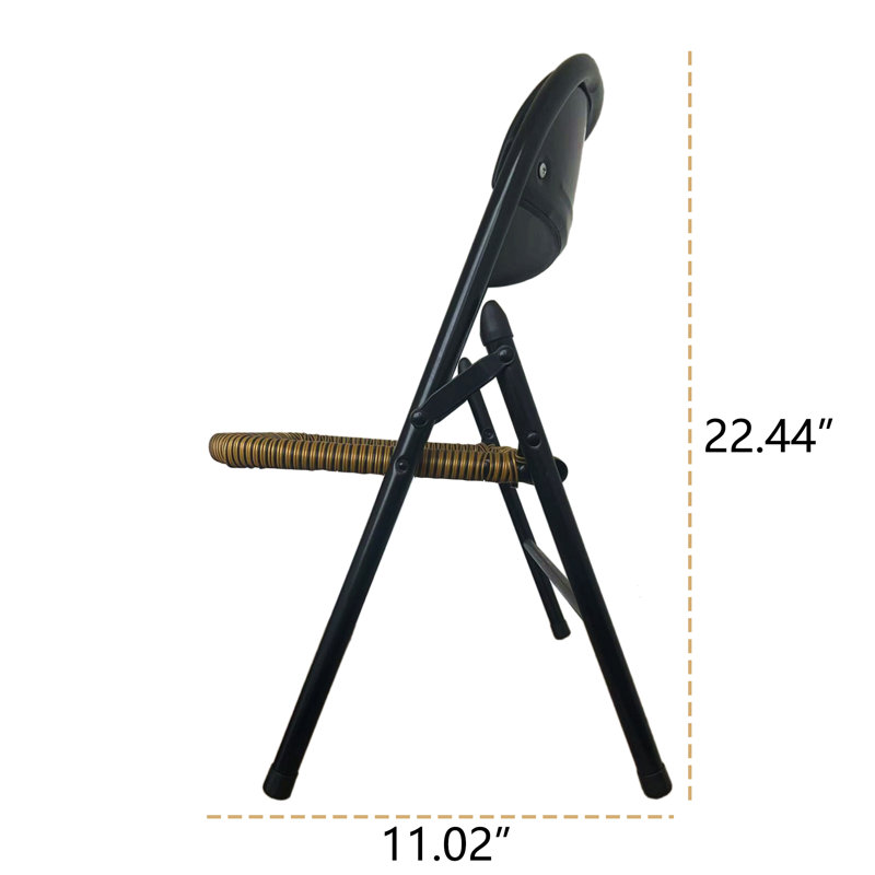Ensemble de 4 chaises en rotin