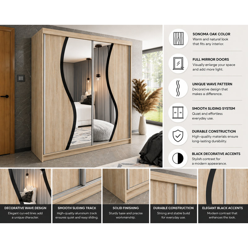 Bego Wardrobe, Silver/Bronze/Natural