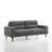 Loseff Pointer Fabric Upholstered Sofa, Gray