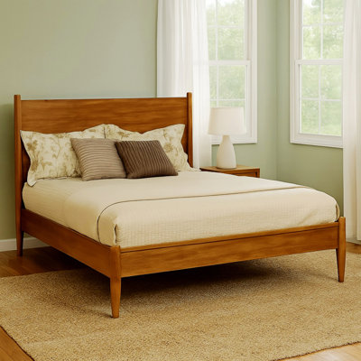 Base de lit plateforme en bois pour chambre à coucher