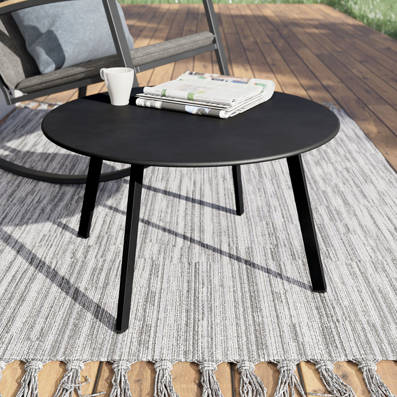 Four Leg Coffee Table, Black