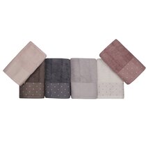 Sanderson 6 Piece Turkish Cotton Towel Set House of Hampton Color: Taupe